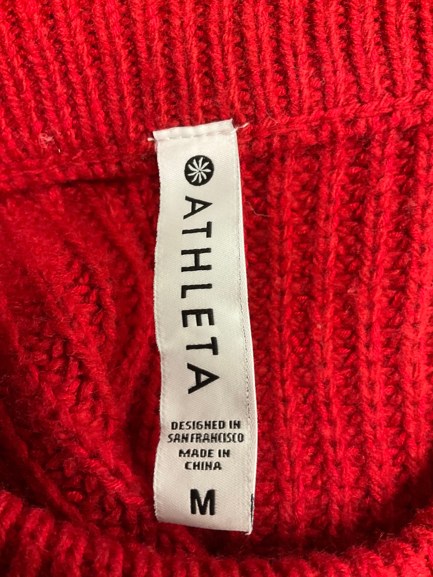 Sweater By Athleta In Red, Size: M