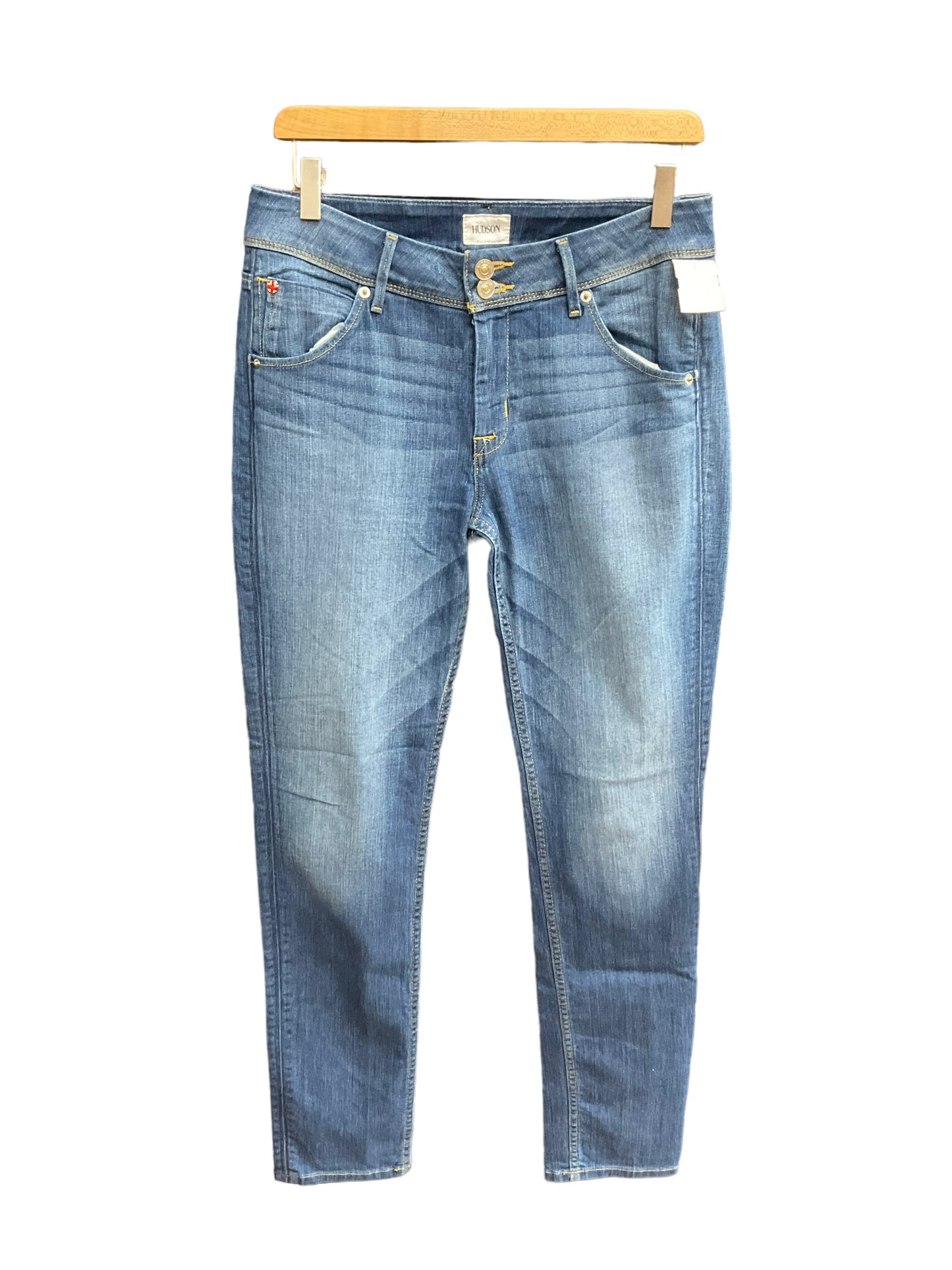 Blue Denim Jeans Straight Hudson, Size 8