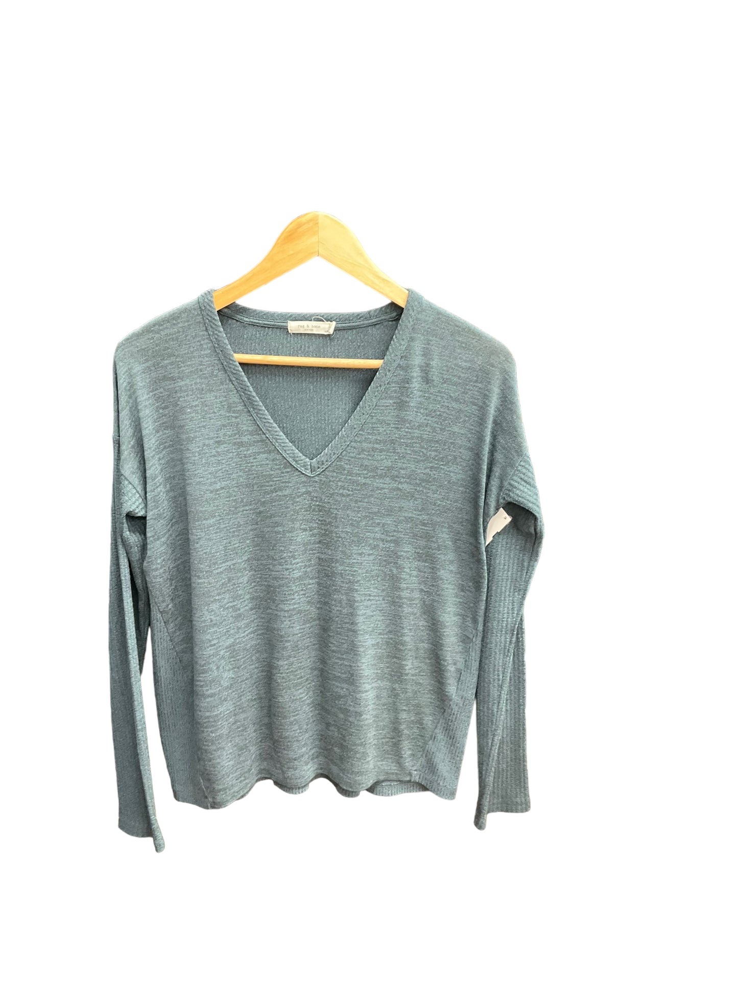 Top Long Sleeve By Rag And Bone In Blue, Size: S