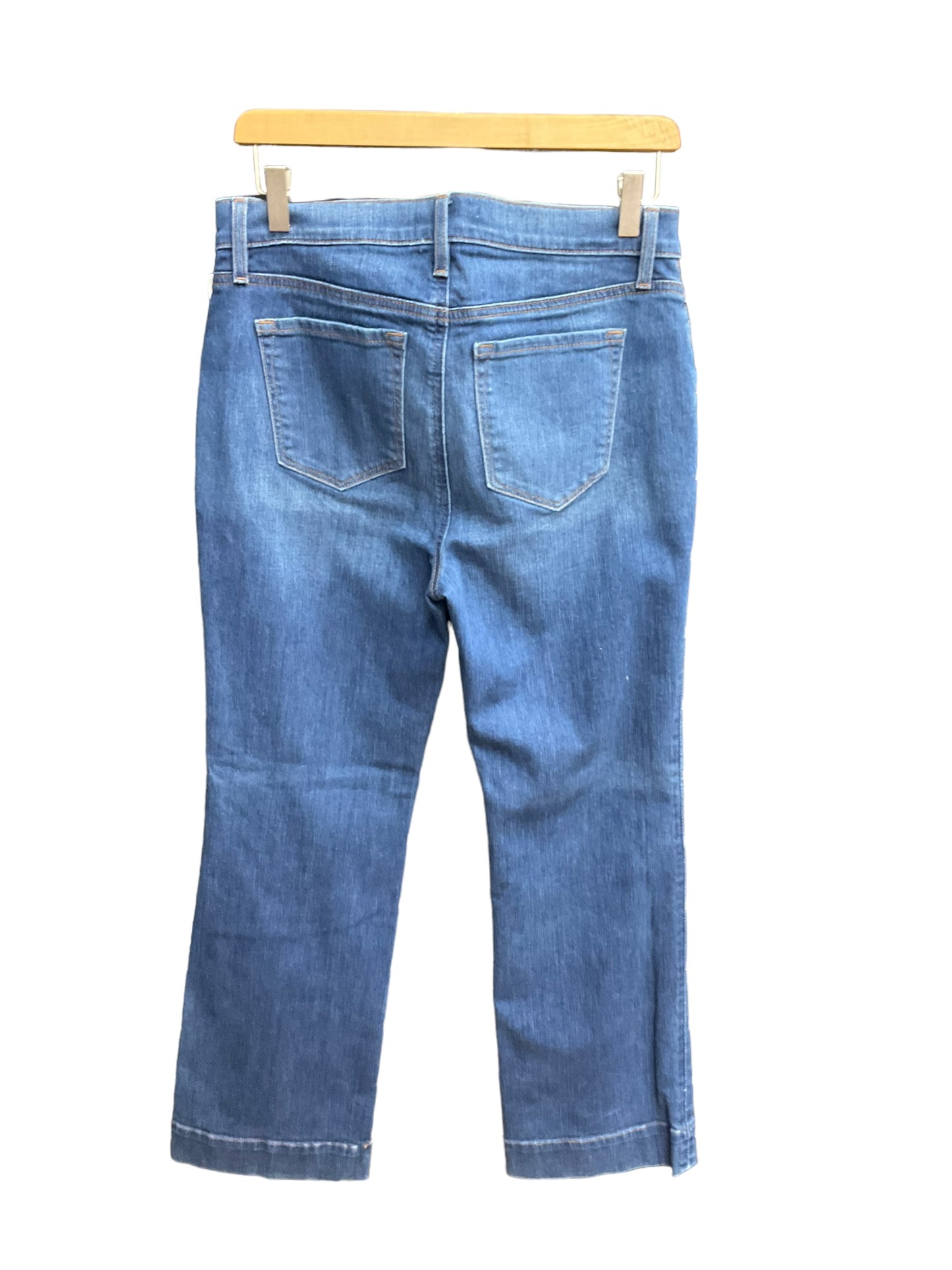 Jeans Boot Cut By Loft In Blue Denim, Size: 8