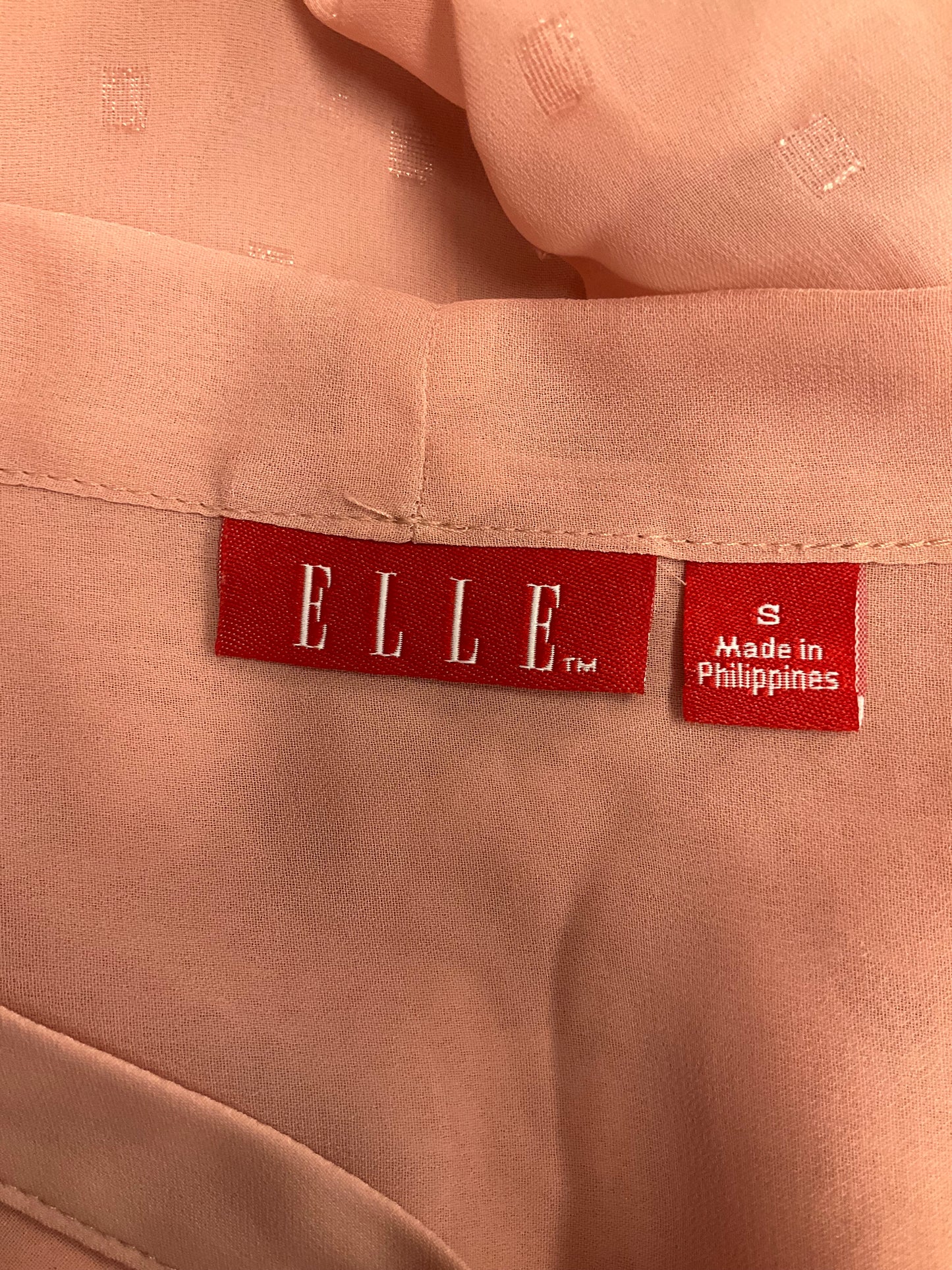 Pink Blouse Short Sleeve Elle, Size S