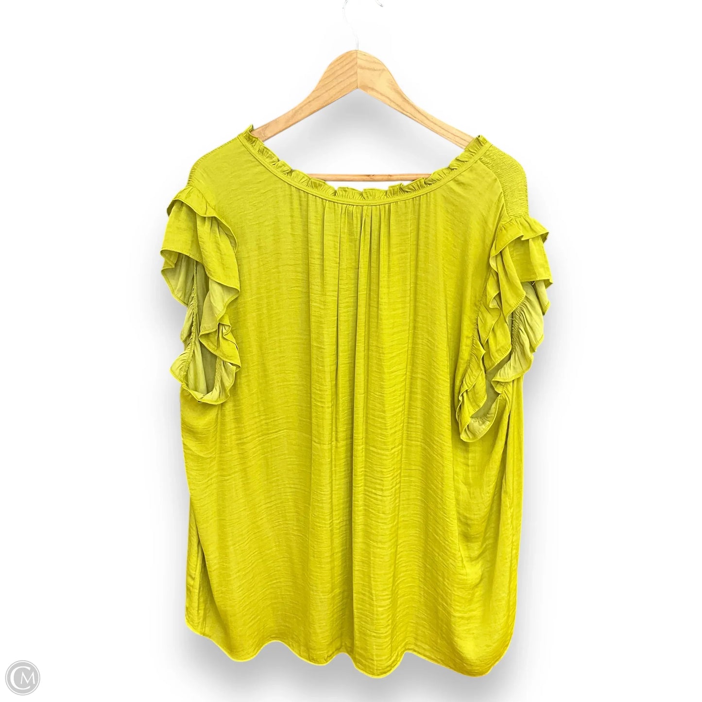 Top Sleeveless By Jones New York In Green, Size: 3x