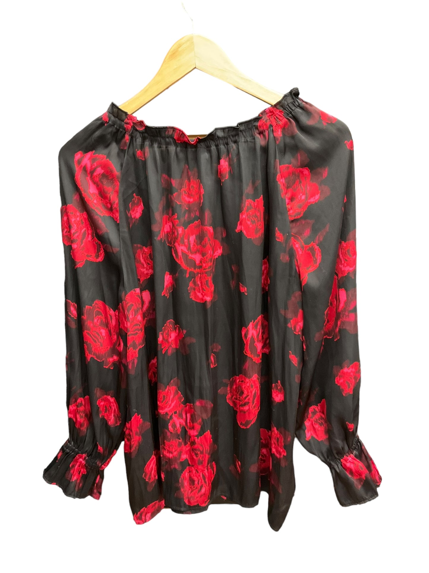 Floral Print Top Long Sleeve Talbots, Size L