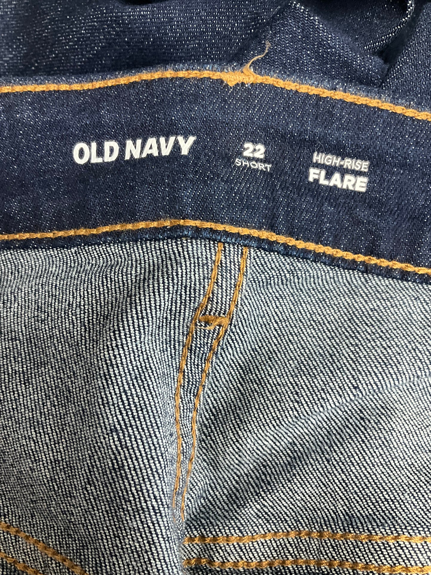 Blue Denim Jeans Flared Old Navy, Size 22