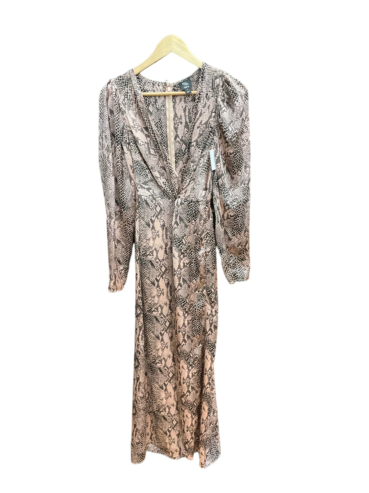 Dress Party Long By Bar Iii In Snakeskin Print, Size: S