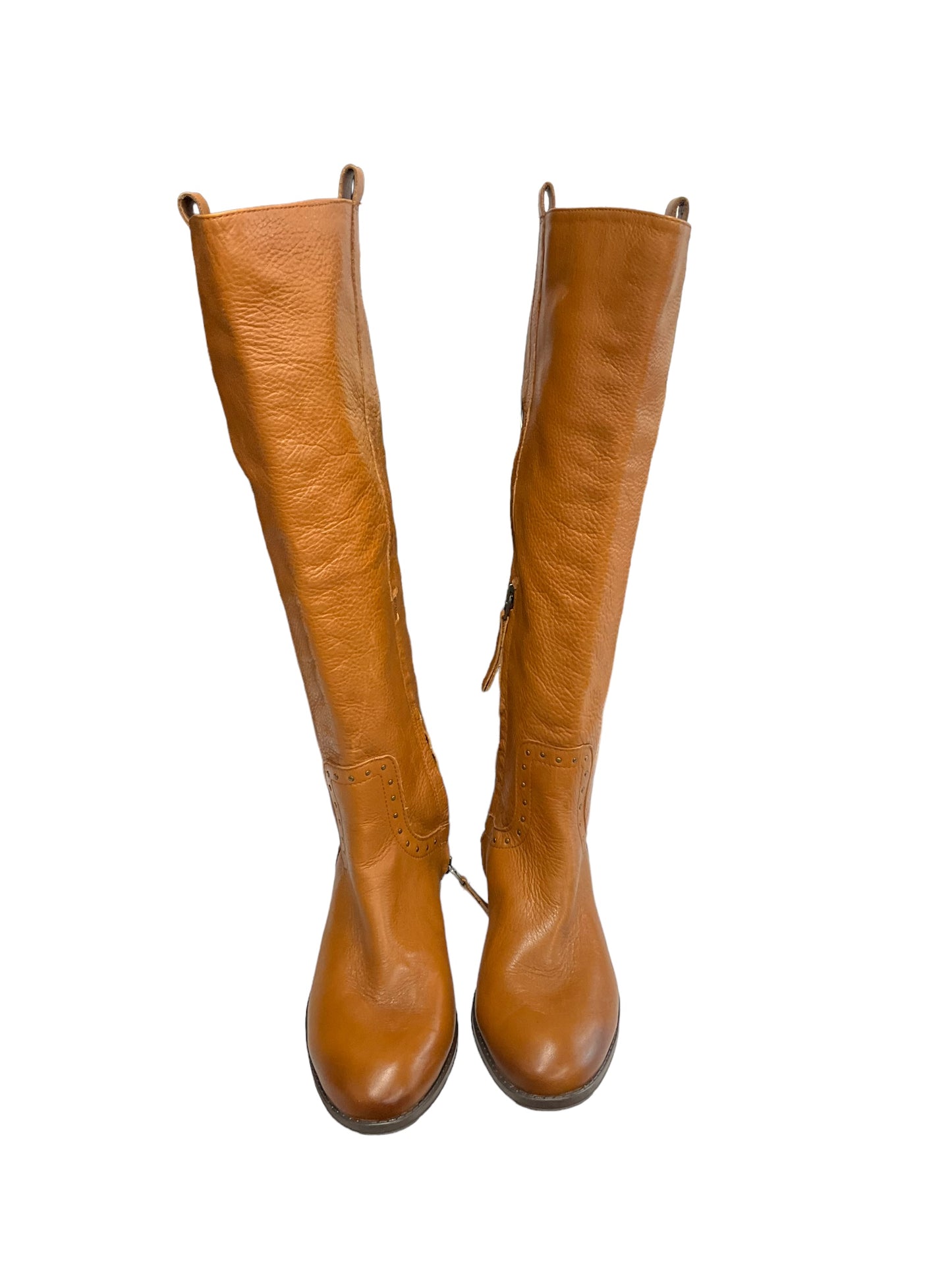 Boots Leather By Sam Edelman In Tan, Size: 7