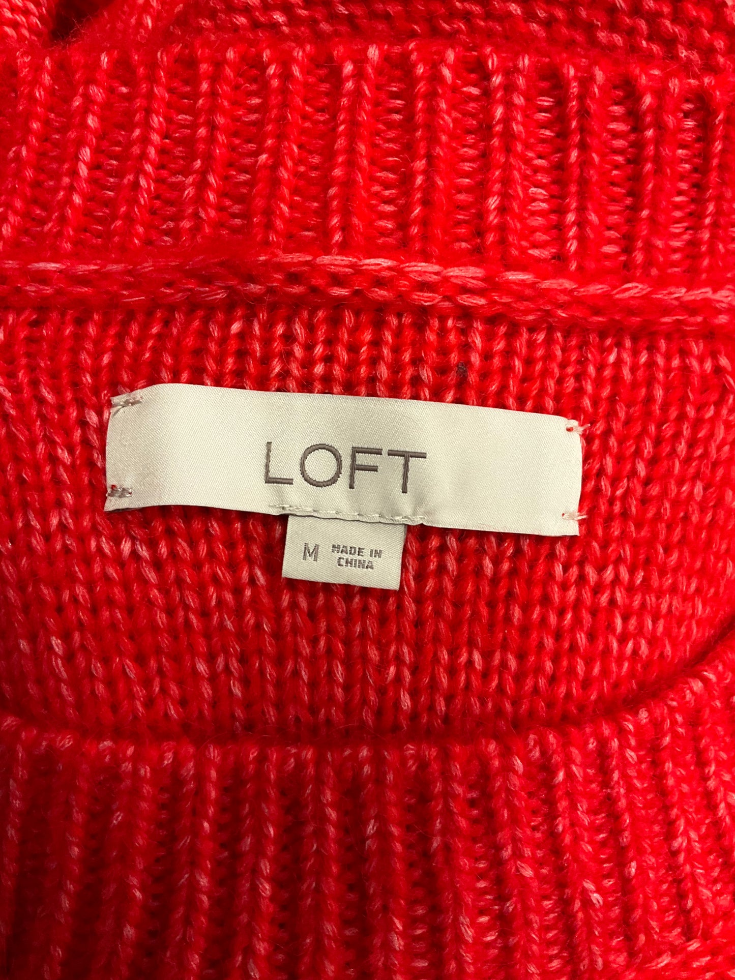 Sweater By Loft In Red, Size: M