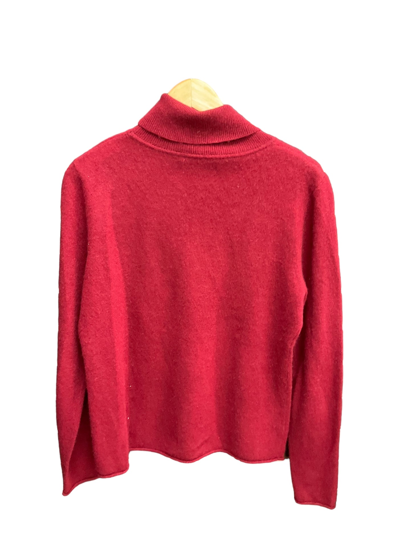 Sweater Cashmere By Clothes Mentor In Red, Size: Xl