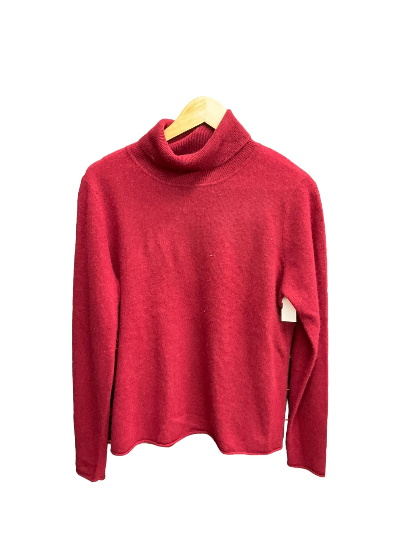 Sweater Cashmere By Clothes Mentor In Red, Size: Xl