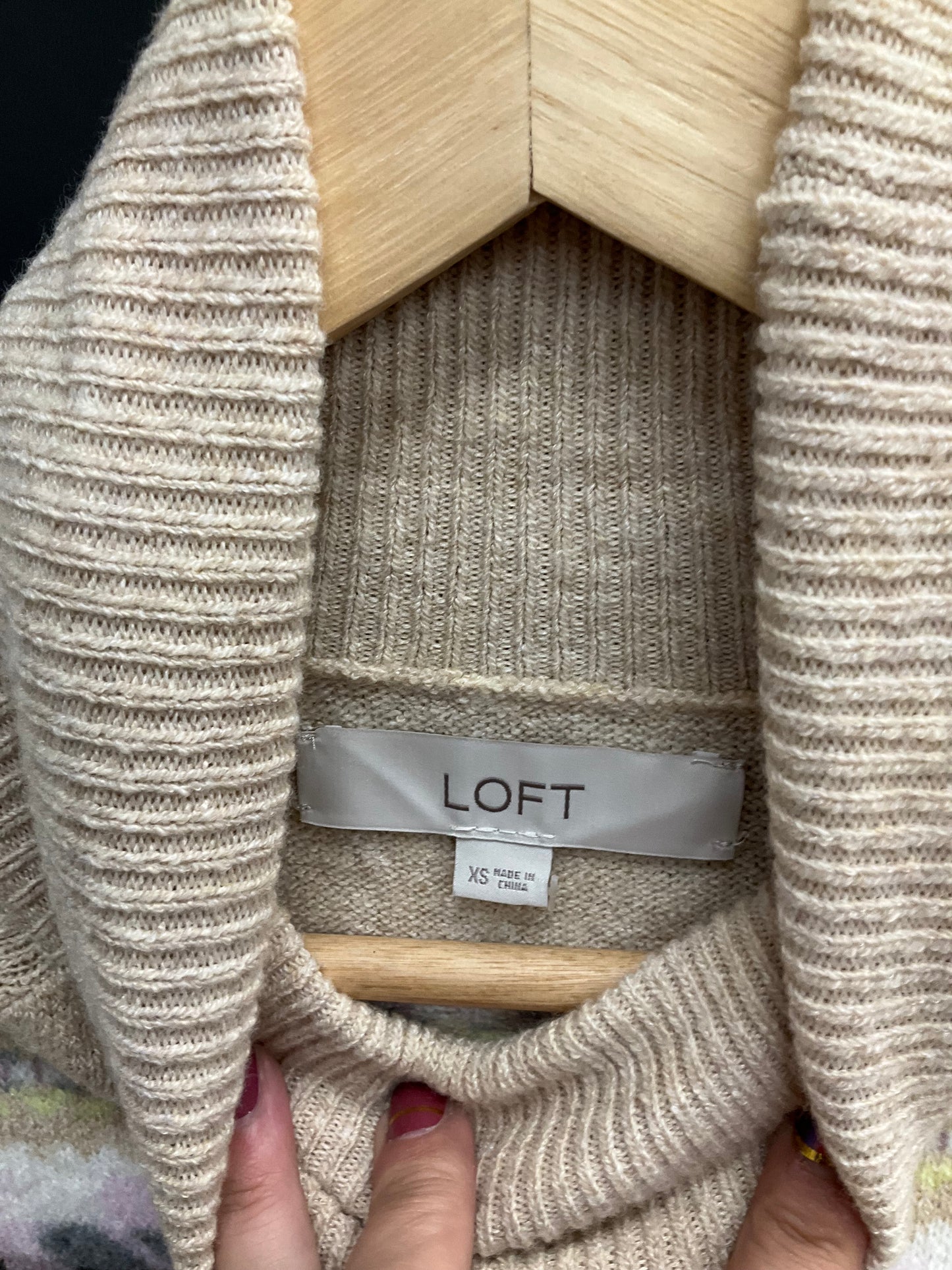 Sweater By Loft In Multi-colored, Size: Xs