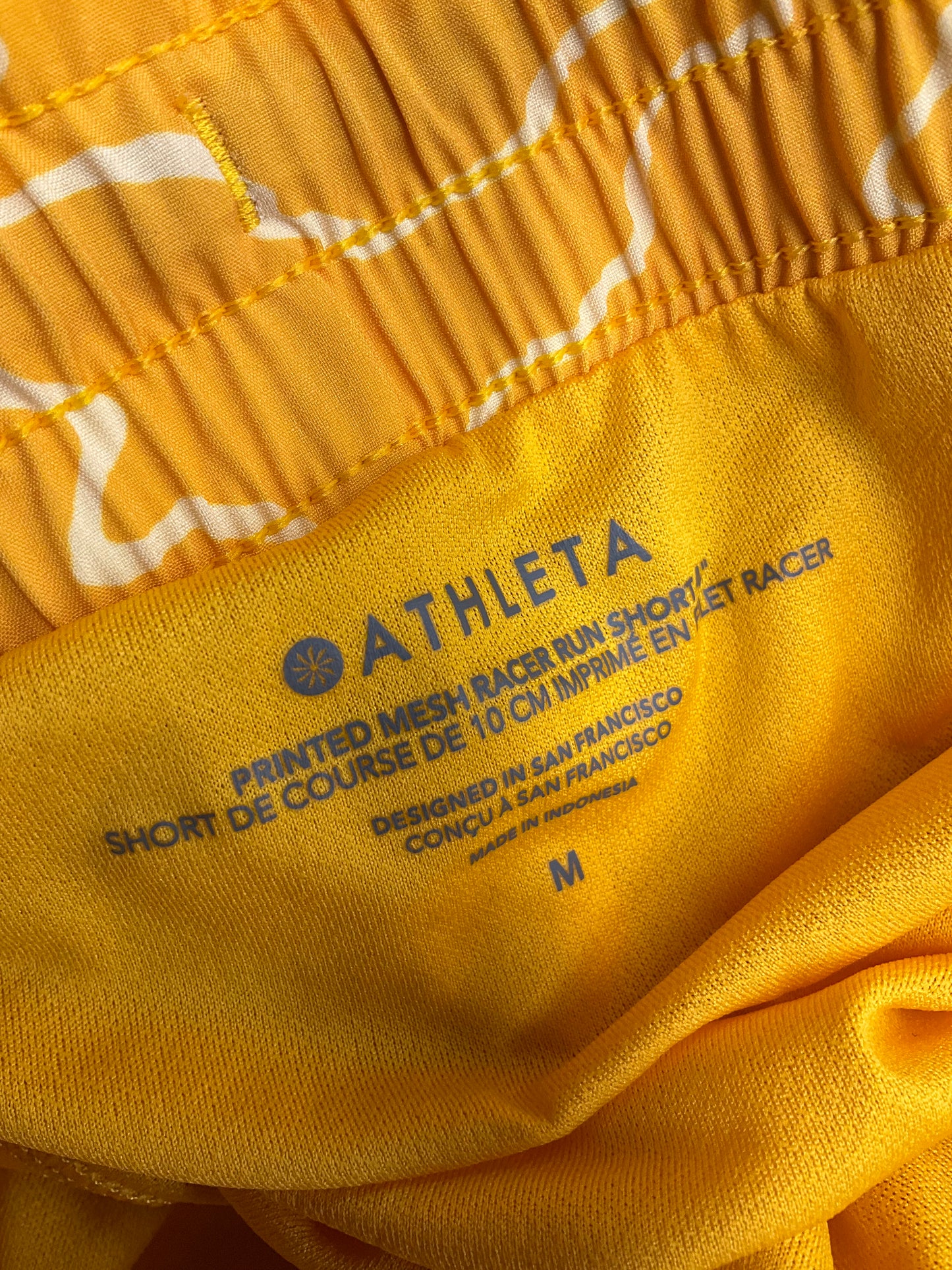 Athletic Shorts By Athleta In Yellow, Size: M