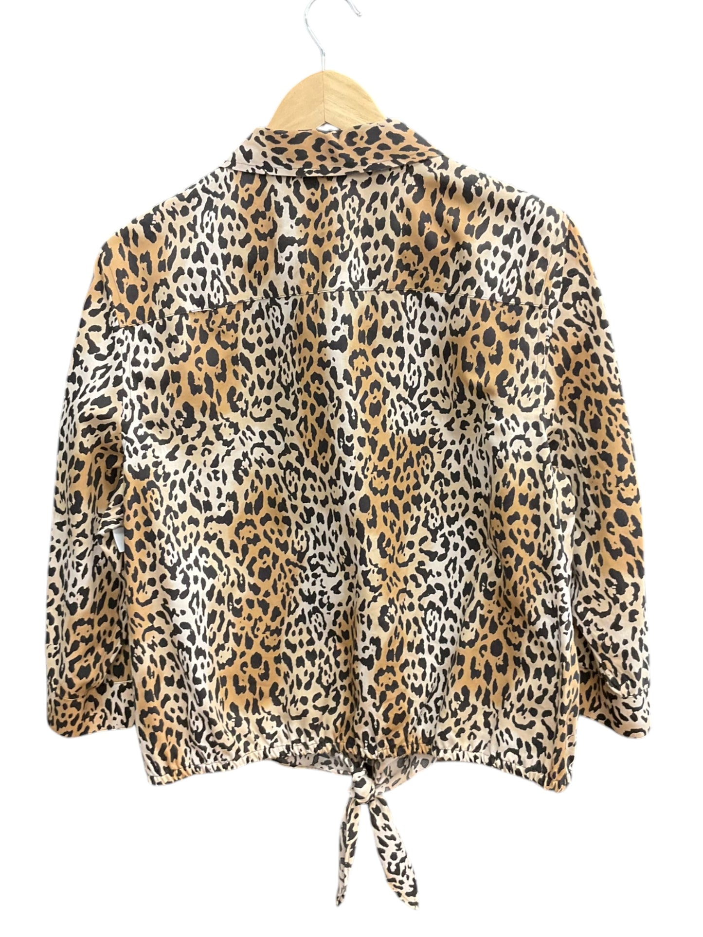 Blouse 3/4 Sleeve By Chicos In Animal Print, Size: Xl