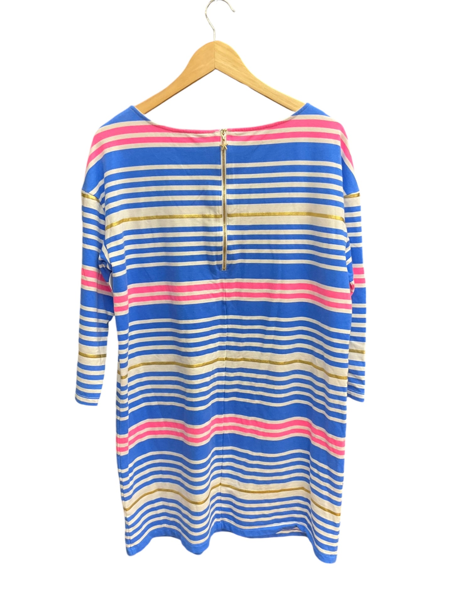 Dress Casual Short By Lilly Pulitzer In Blue & Pink, Size: Xl