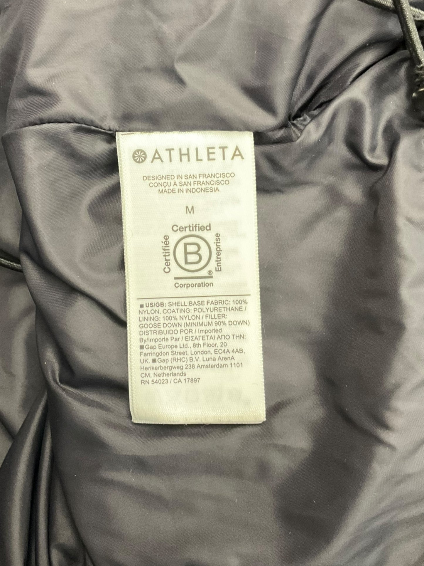 Coat Puffer & Quilted By Athleta In Gold, Size: M