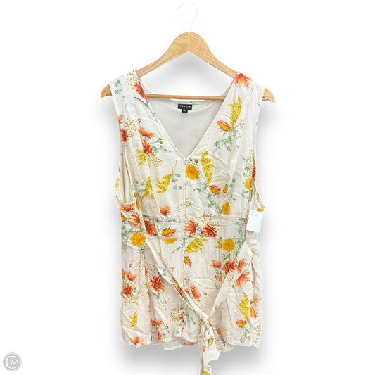 Top Sleeveless By Torrid In Floral Print, Size: 3x