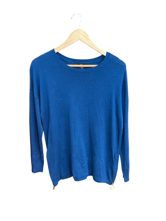 Sweater Cashmere By Joan Vass In Blue, Size: S