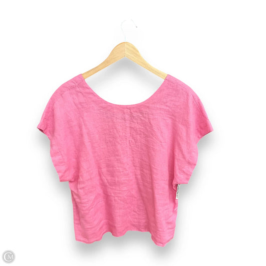 Top Short Sleeve By Madewell In Pink, Size: L