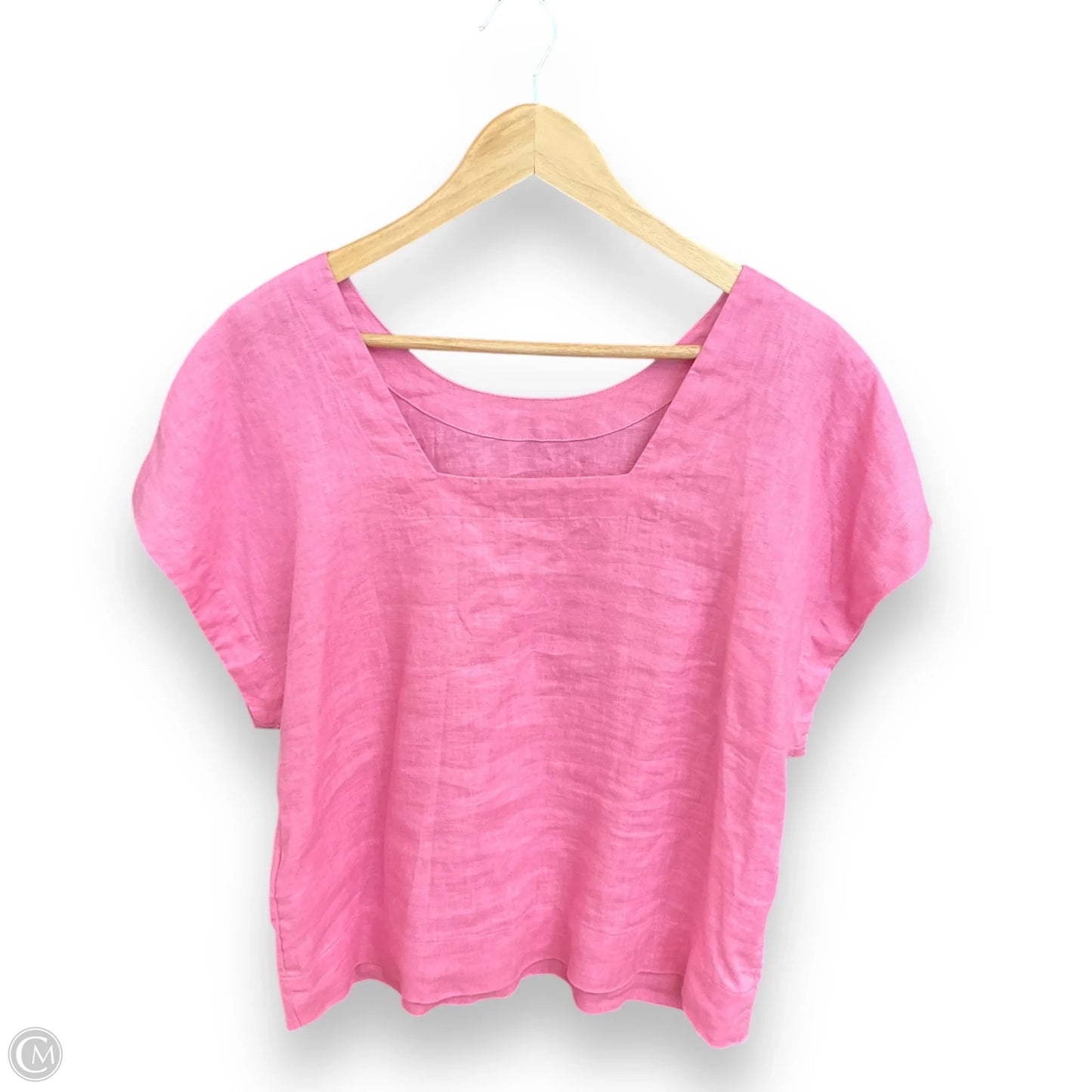 Top Short Sleeve By Madewell In Pink, Size: L