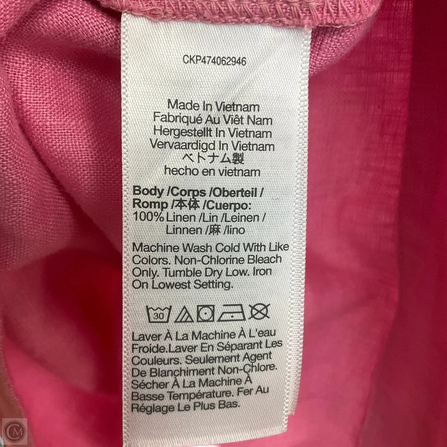 Top Short Sleeve By Madewell In Pink, Size: L