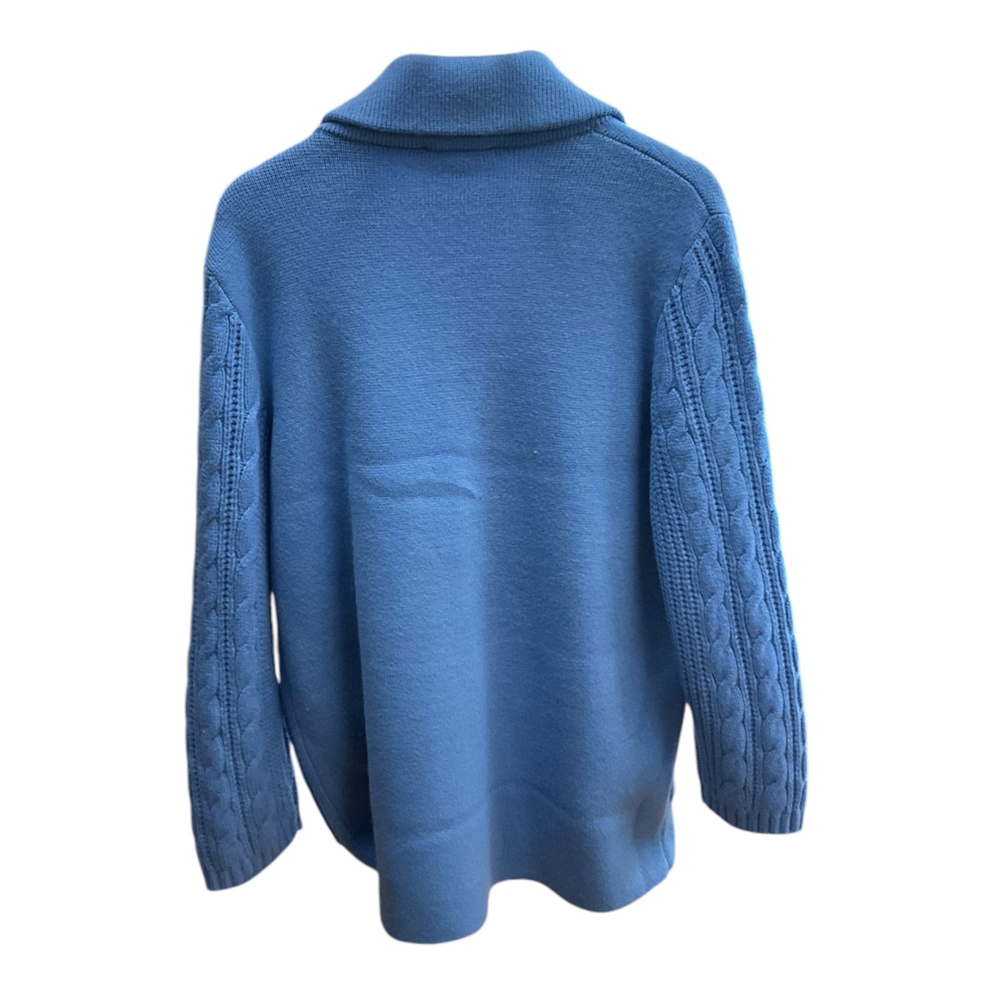 Sweater Cardigan By Ann Taylor In Blue, Size: Xl