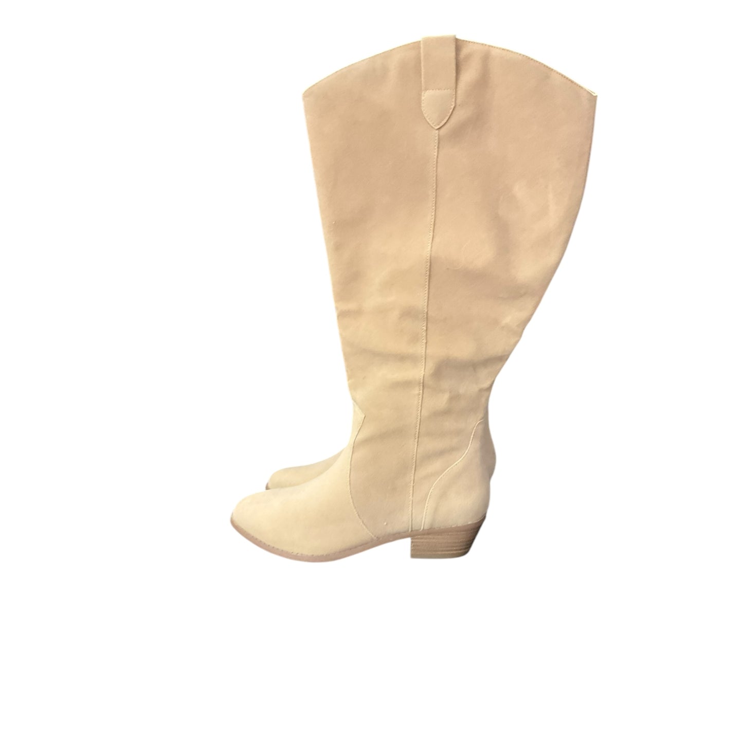 Boots Knee Flats By Lane Bryant In Tan, Size: 8