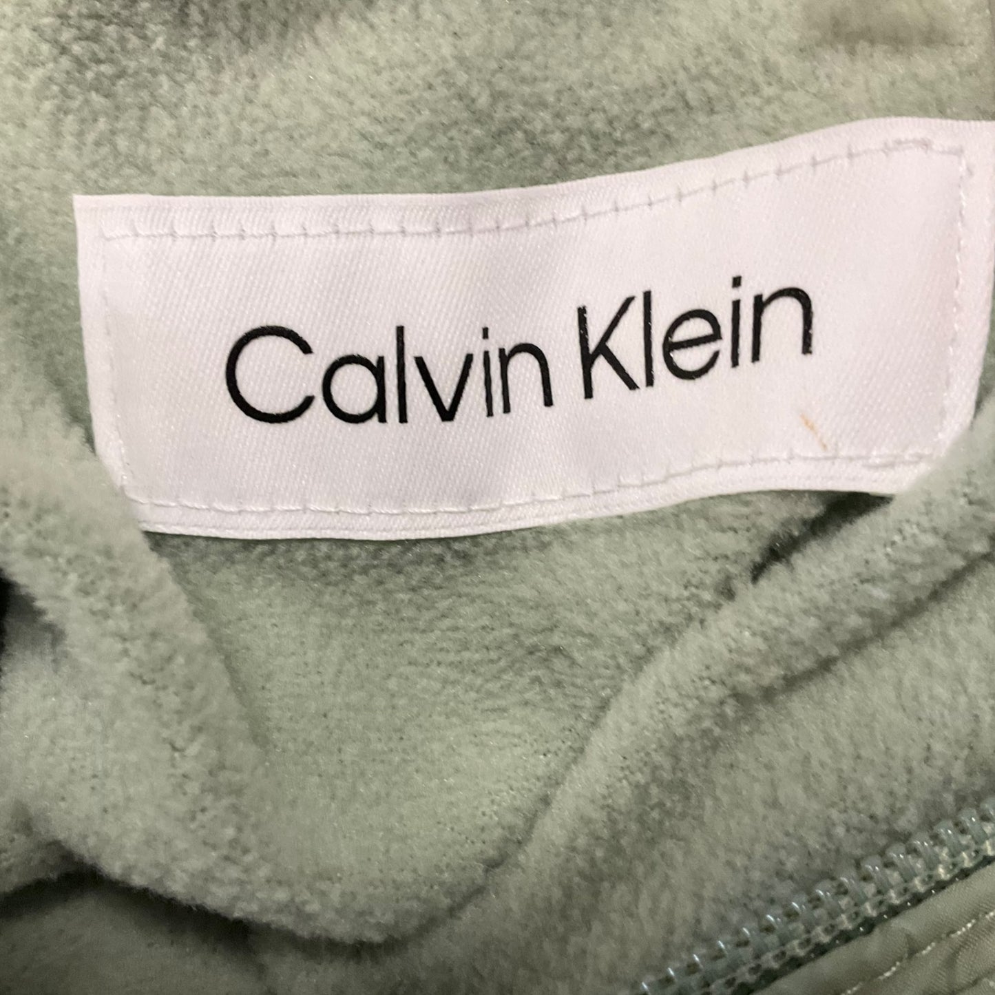 Jacket Windbreaker By Calvin Klein In Green, Size: S