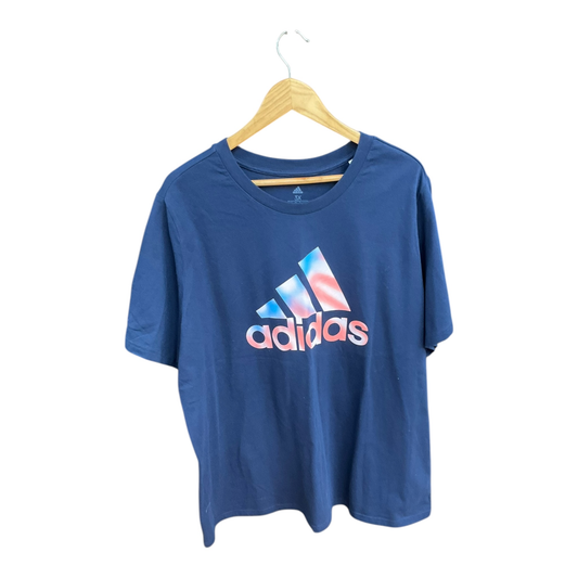 Athletic Top Short Sleeve By Adidas  Size: 3x