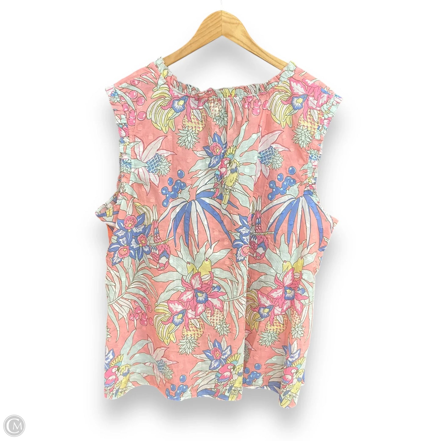 Top Sleeveless By Talbots In Floral Print, Size: 3x