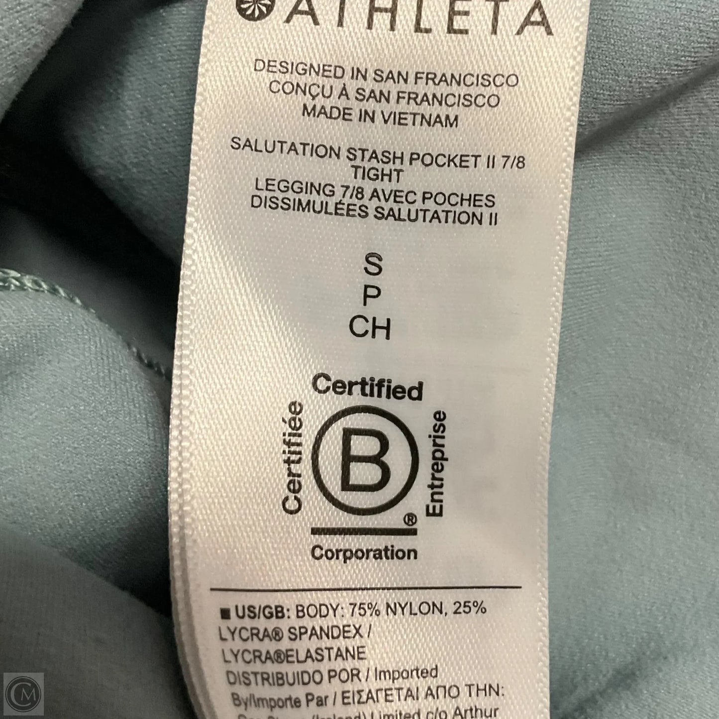 Athletic Leggings Capris By Athleta In Teal, Size: S