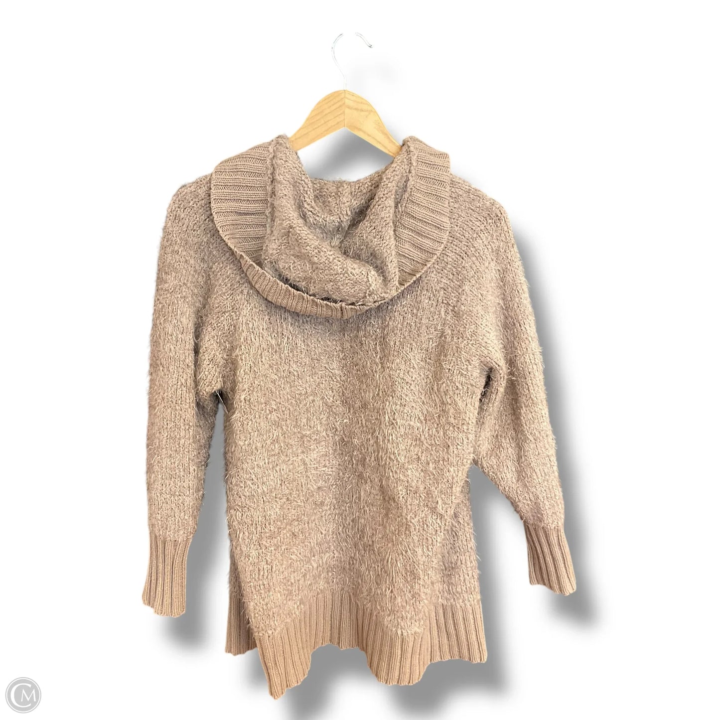 Sweater Cardigan By Express In Taupe, Size: Xs