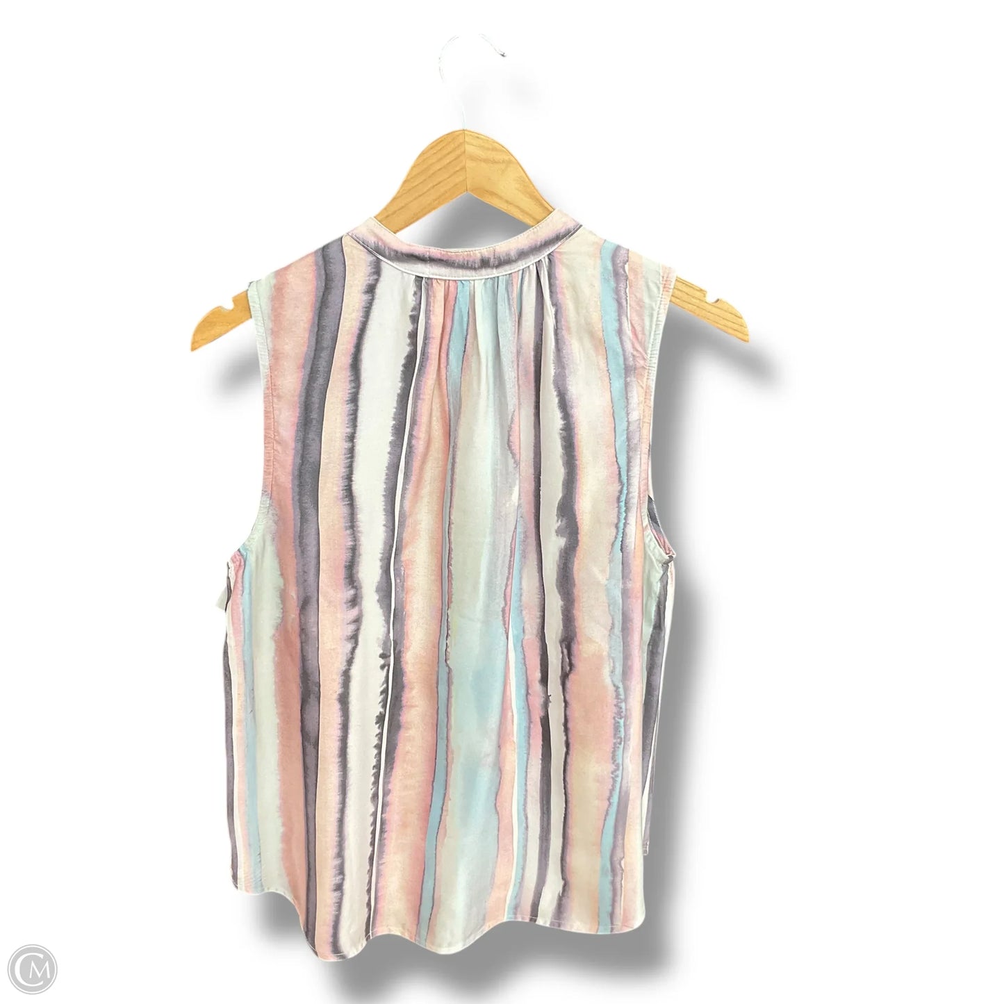 Top Sleeveless By Cloth & Stone In Striped Pattern, Size: S