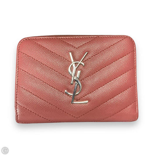 Wallet Luxury Designer By Yves Saint Laurent, Size: Small