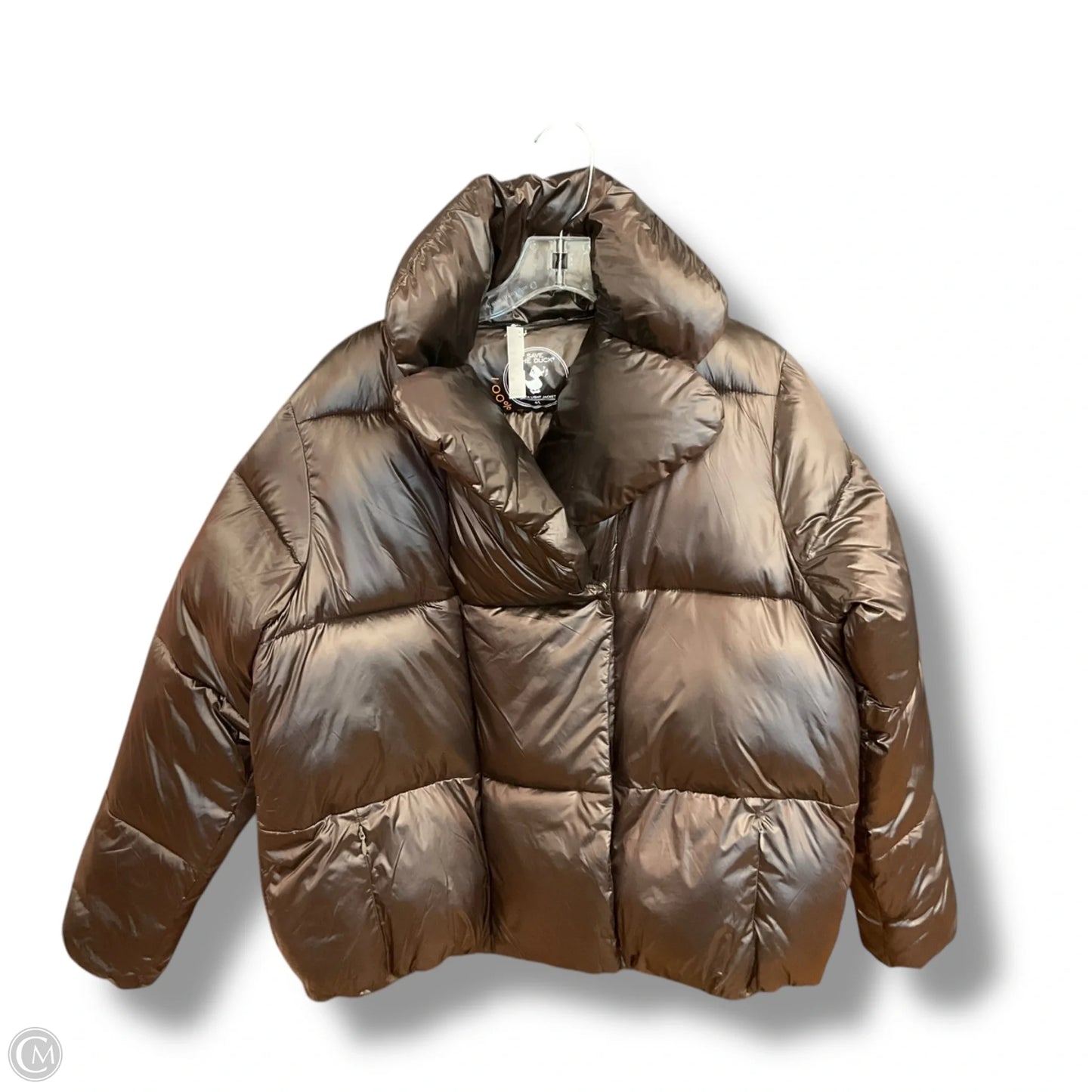 Jacket Puffer & Quilted By Save The Duck In Bronze, Size: L