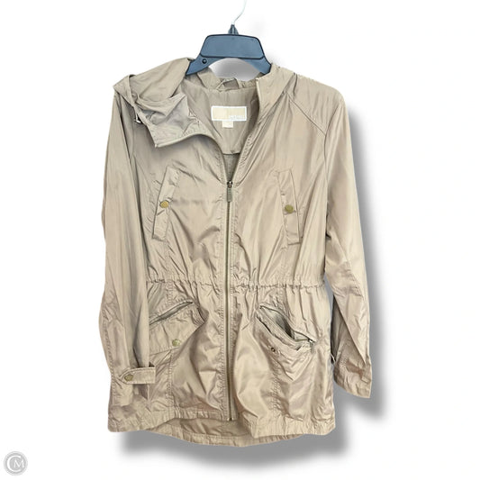 Jacket Windbreaker By Michael By Michael Kors In Tan, Size: M