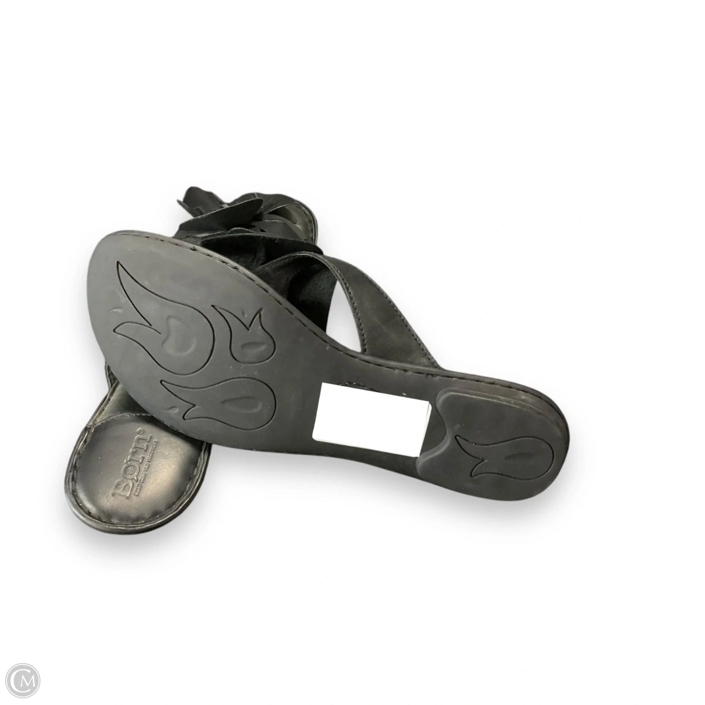 Sandals Flip Flops By Born In Black, Size: 9