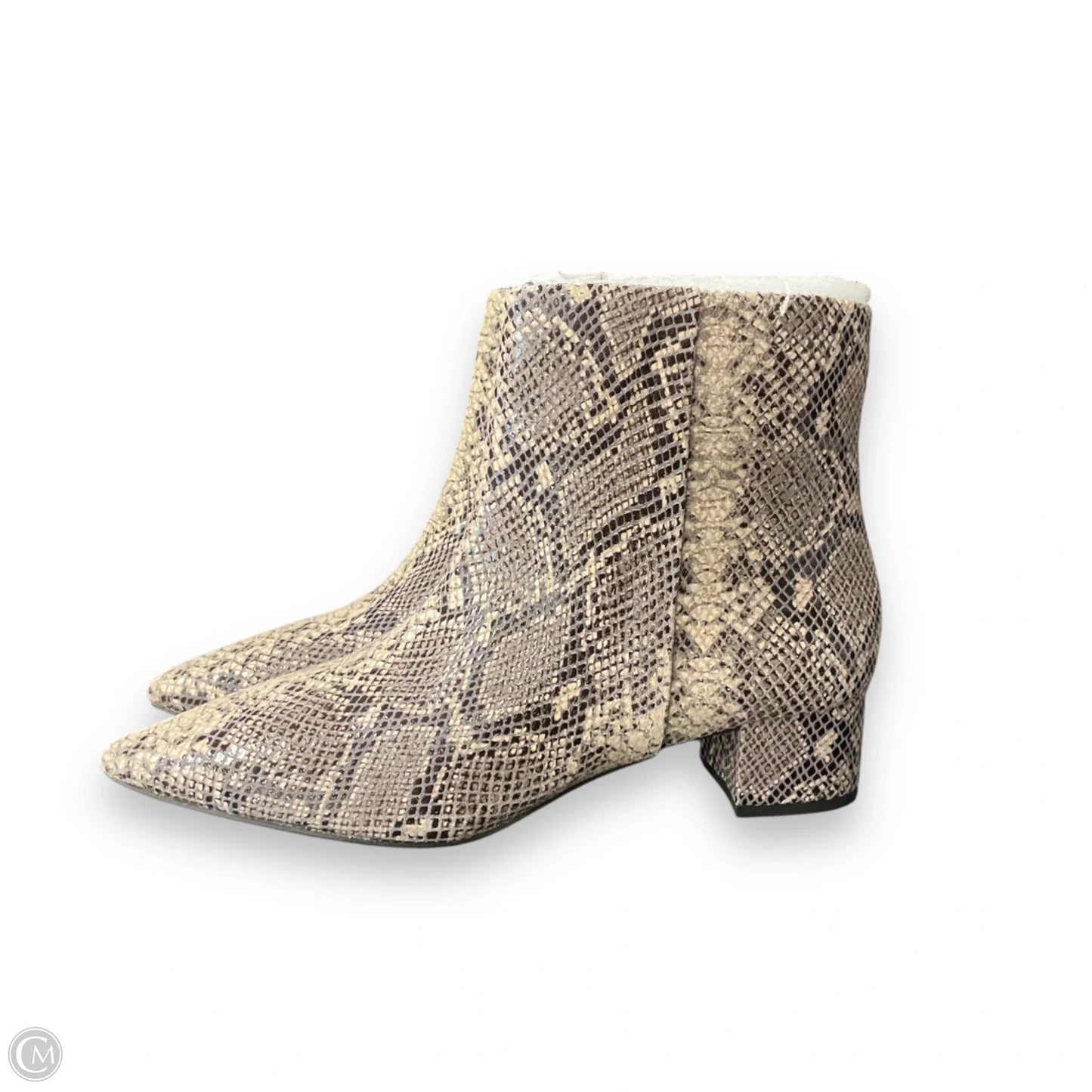 Boots Ankle Heels By Corso Como In Animal Print, Size: 8.5