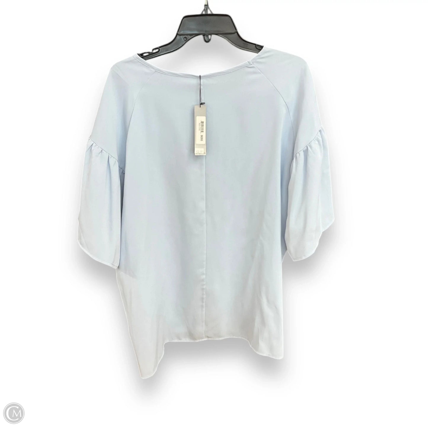 Top Short Sleeve By Arianna In Blue, Size: L