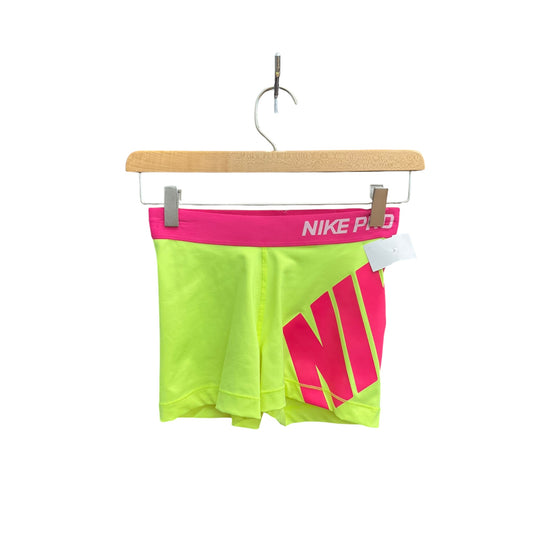 Athletic Shorts By Nike In Yellow, Size: S