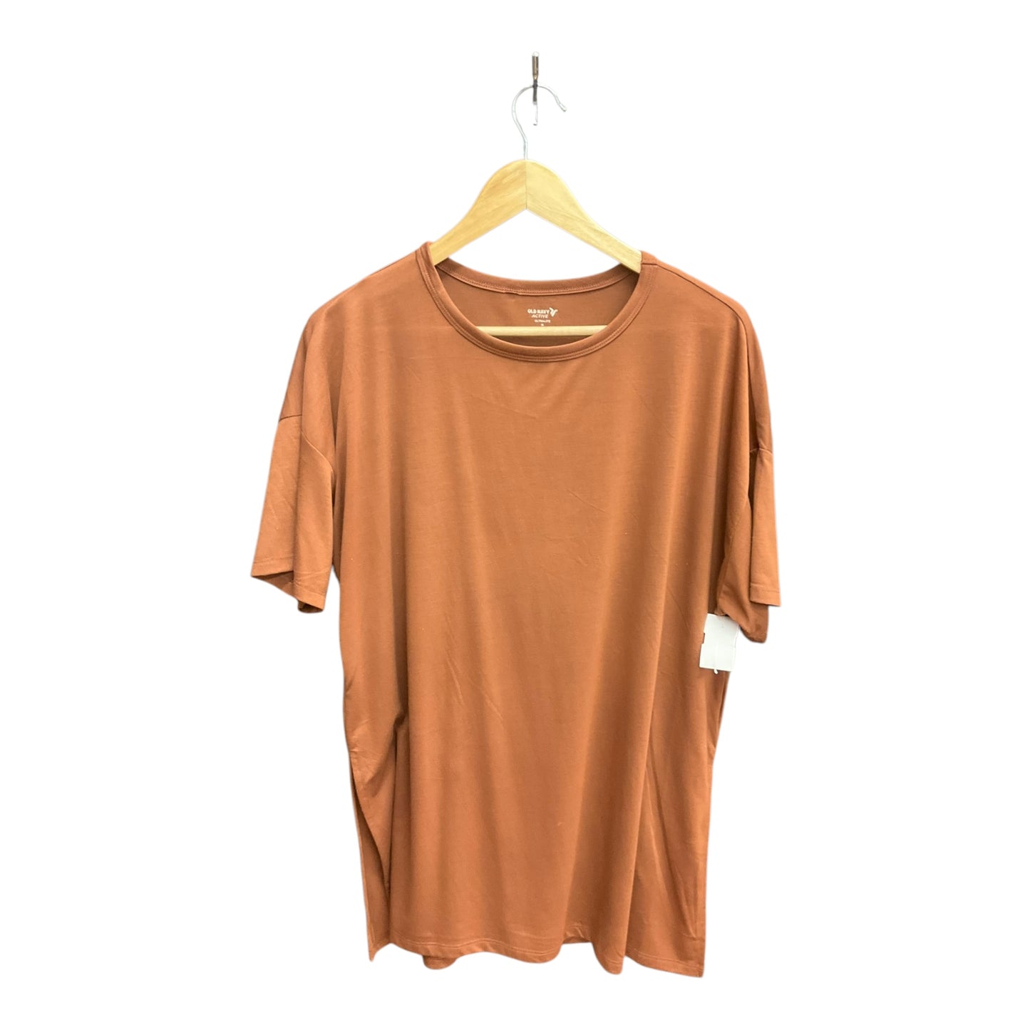 Athletic Top Short Sleeve By Old Navy In Bronze, Size: M