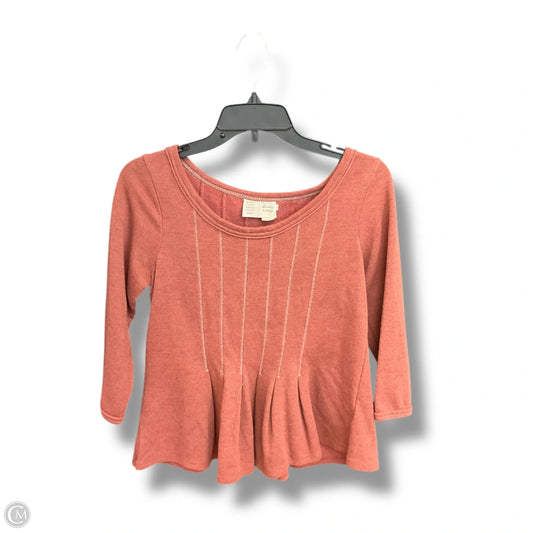 Top 3/4 Sleeve By Saturday/sunday In Red, Size: S