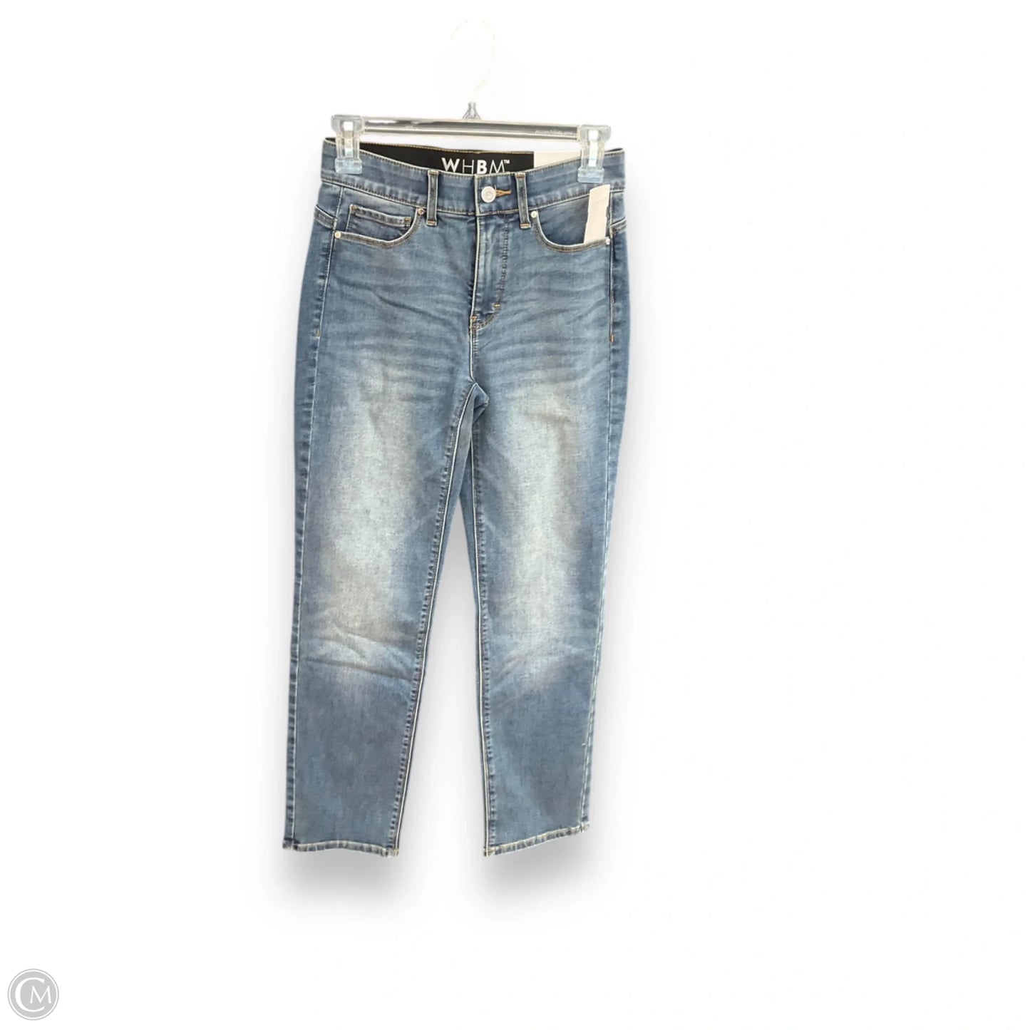 Jeans Straight By White House Black Market In Blue Denim, Size: 0