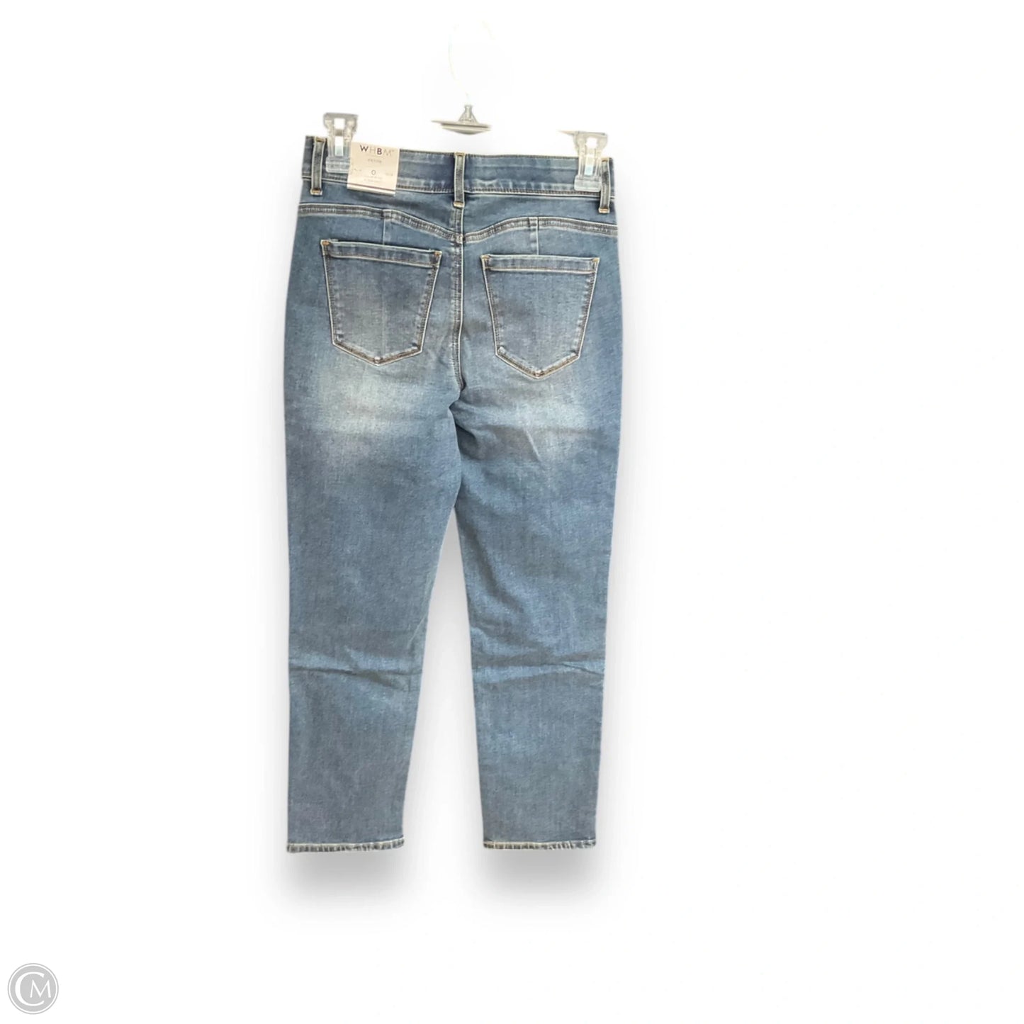 Jeans Straight By White House Black Market In Blue Denim, Size: 0