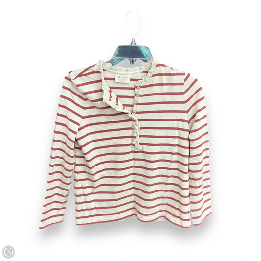 Top Long Sleeve By Sezane In Striped Pattern, Size: Xs