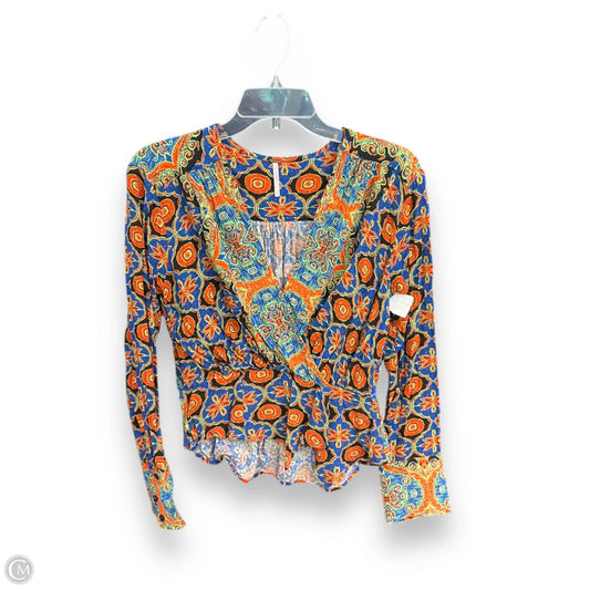 Top Long Sleeve By Free People In Multi-colored, Size: S