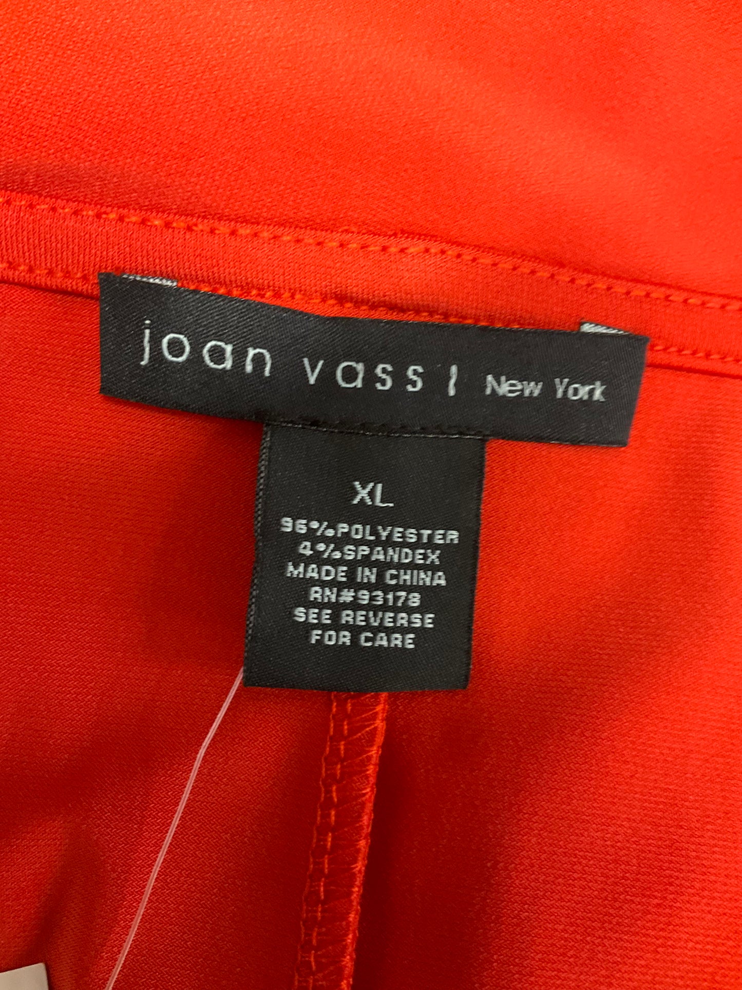 Dress Casual Midi By Joan Vass In Orange, Size: Xl