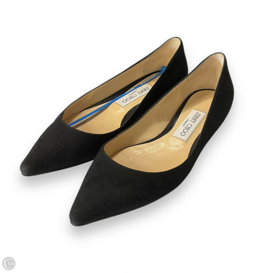 Shoes Luxury Designer By Jimmy Choo In Black, Size: 6.5