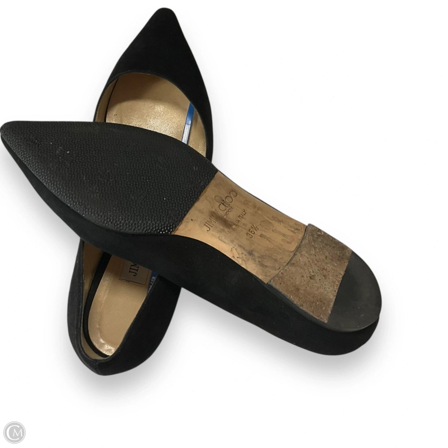 Shoes Luxury Designer By Jimmy Choo In Black, Size: 6.5