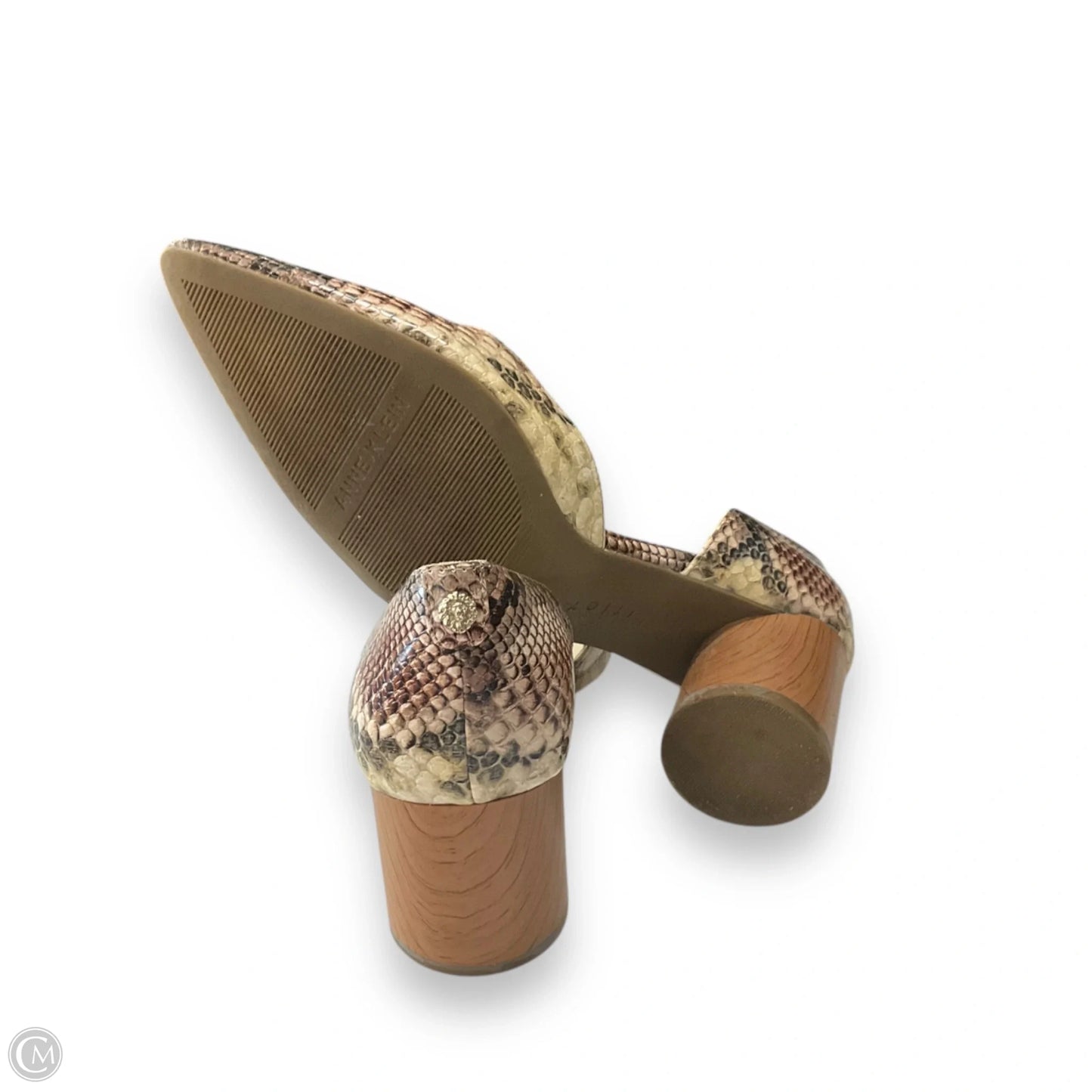 Shoes Heels Block By Anne Klein In Snakeskin Print, Size: 8.5