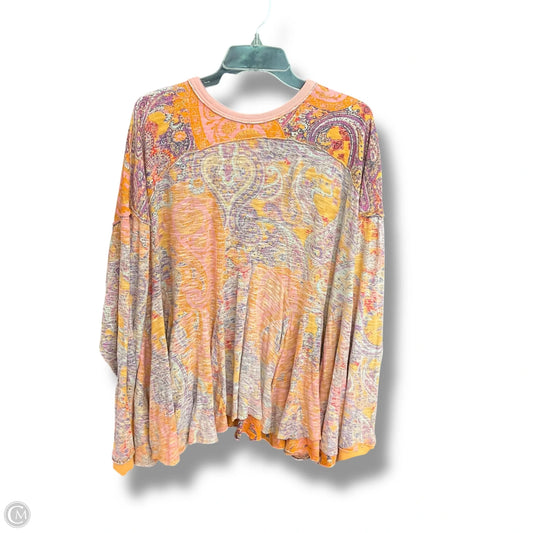 Top Long Sleeve By Free People In Paisley Print, Size: M