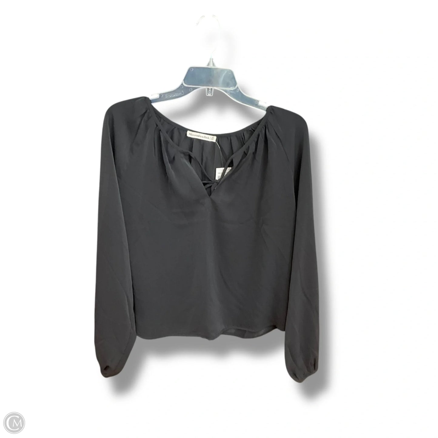 Top Long Sleeve By Abercrombie And Fitch In Black, Size: Xs